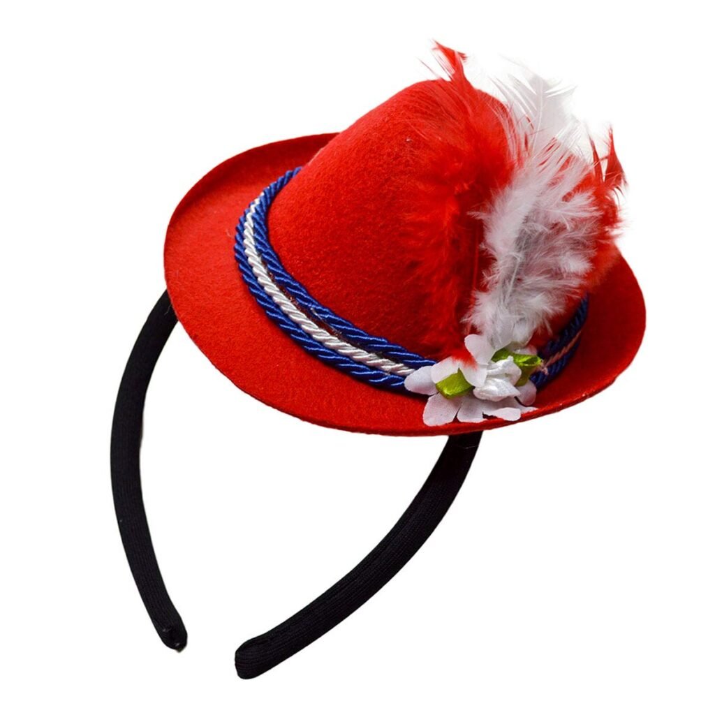 Oktoberfest Mini Fedora Felt Hat Headband