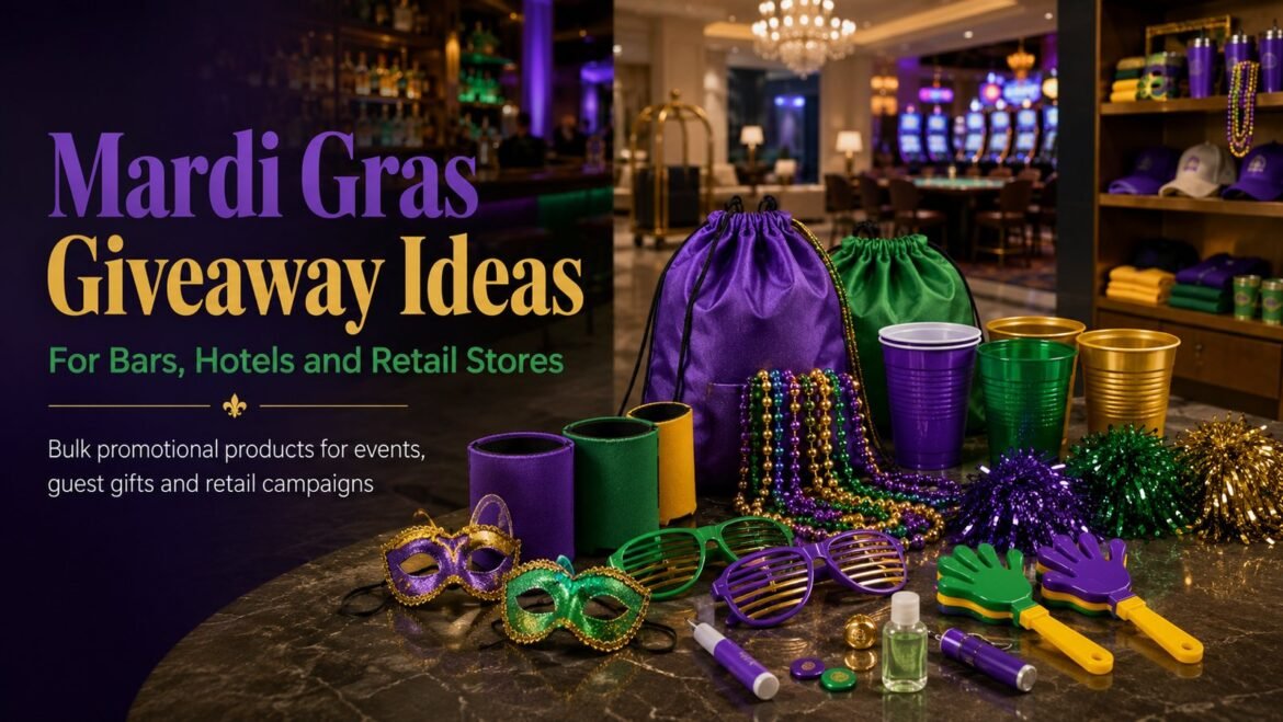Mardi Gras Giveaway Ideas for Bars, Hotels and Retail Stores hero image