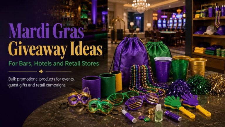 Mardi Gras Giveaway Ideas for Bars, Hotels and Retail Stores hero image
